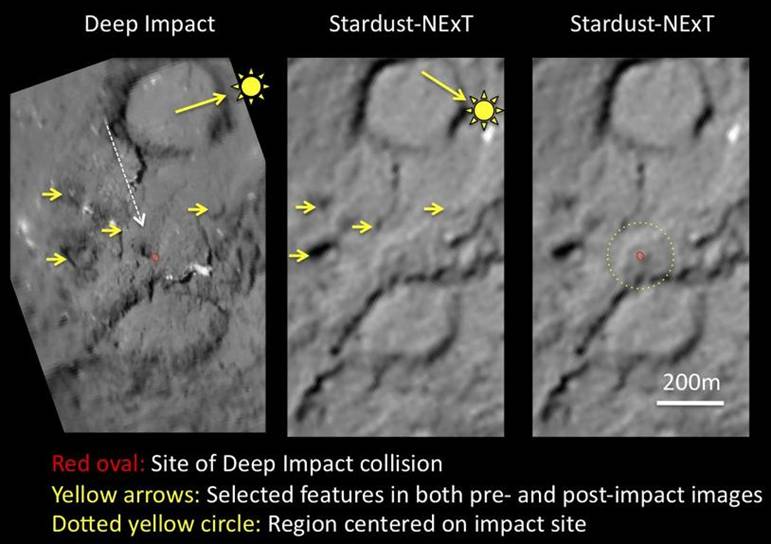 12 2011.02.15 Comet Tempel 1 impact site by Stardust NExT.jpg